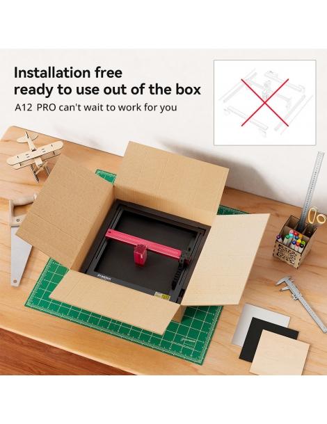 ATOMSTACK A12 PRO 12W Taglierina per incisione laser messa a fuoco fissa precisione di incisione 0 02 mm Offerta