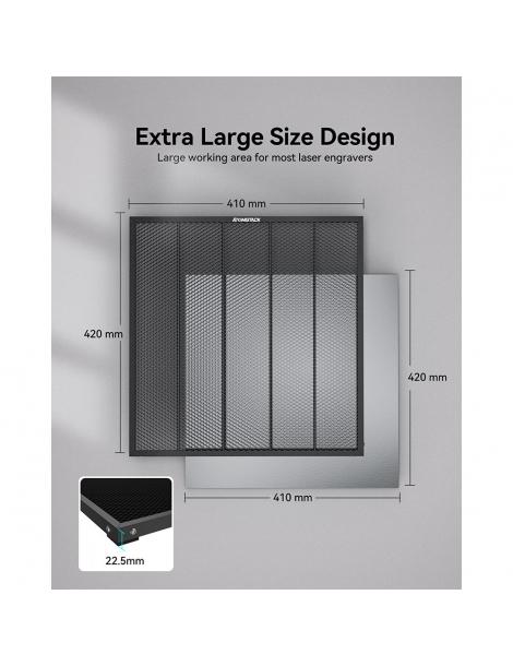 ATOMSTACK F4 420x410mm Letto laser Tavolo di lavoro a nido d'ape Saldi
