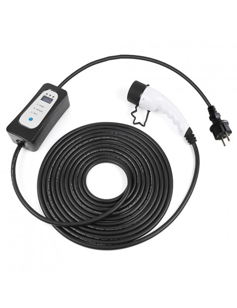 ANDAIIC EV Charger Electric Car Portable Charger Type 2 IEC 62196 Mode 2 8A/10A/13A/16A Current Adjustable 10m Cable Hotsell