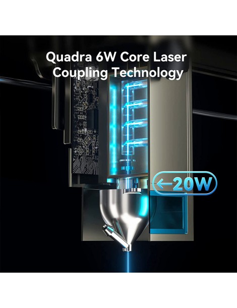 ATOMSTACK S20 Pro 20W Taglierina incisore laser con kit di assistenza pneumatica senza messa a fuoco laser a diodi quad-core Affare Del Giorno