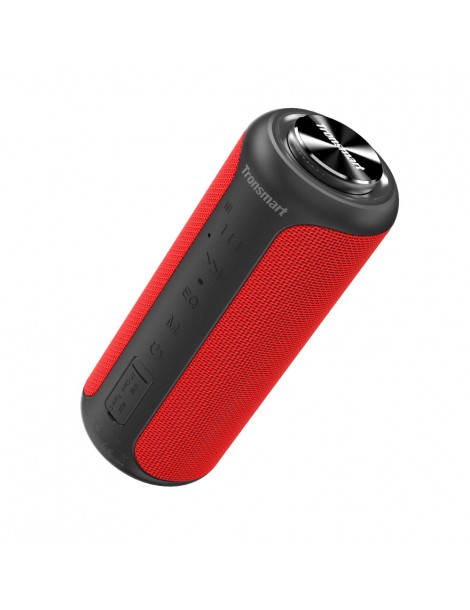 Tronsmart T6 Plus Edizione aggiornata Altoparlante portatile Bluetooth 5.0 con potenza fino a 40W Suono a 360° IPX6 NFC - Rosso Spedizione Gratuita