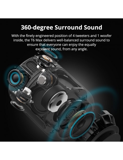 Tronsmart Element T6 Max Altoparlante Bluetooth - Nero Sottocosto