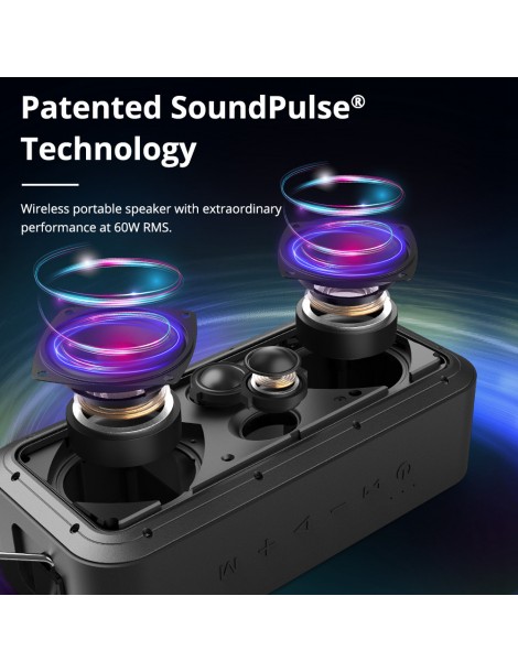 Tronsmart Force Pro 60W Speaker Bluetooth ATS2835 IPX7 - Nero I Più Venduti