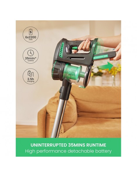 Vactidy V8 Handheld Cordless Vacuum Cleaner 20KPa Suction LED Electric Brush Head Detachable Battery 35min Runtime Grandi sconti