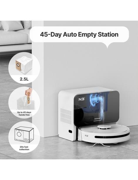 Neakasa NoMo N3 4000Pa Robot aspirapolvere con stazione di auto-svuotamento navigazione LDS + SLAM Promozione temporanea