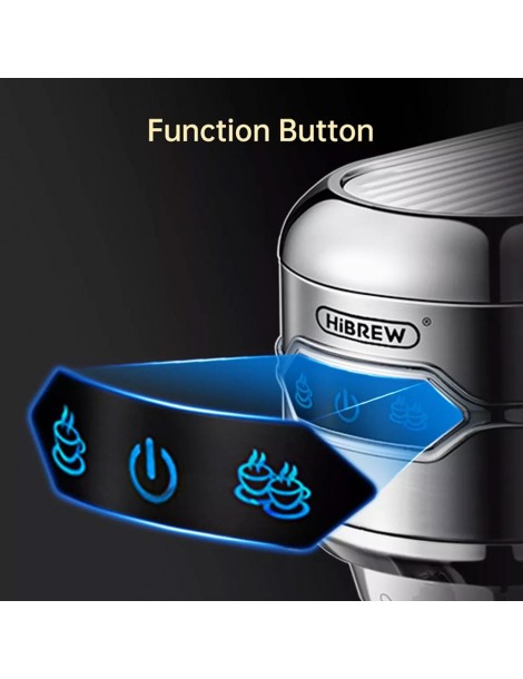 HiBREW H11 1450W Caffettiera macchina per caffè espresso semiautomatica a 19 bar polvere ESE POD Doppio uso acqua calda Sostegno trimestrale