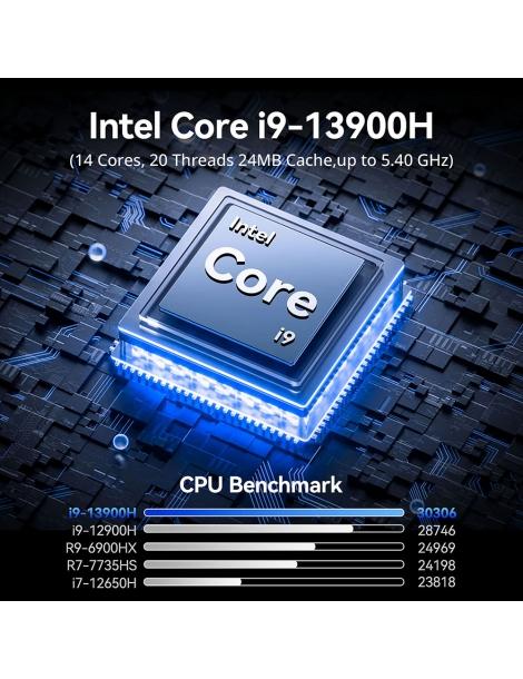 GEEKOM XT13 Pro Mini PC Intel Core i9-13900H 14 Core Max 5.4GHz 32GB RAM 2TB SSD WiFi 6E Bluetooth 5.2 Sconti questo mese