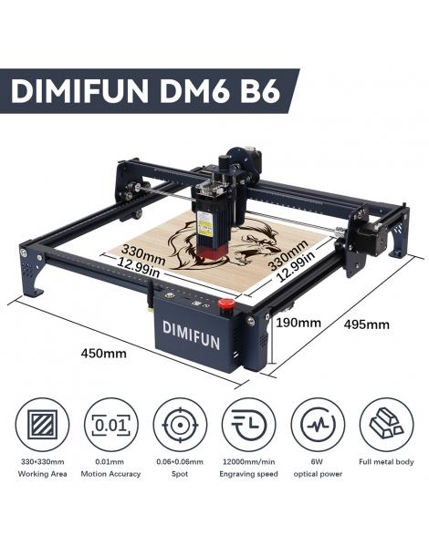 DIMIFUN DM6 B6 6W Macchina per l'incisione laser protezione degli occhi precisione di 0 01 mm punto di 0 06 mm Pezzi Unici