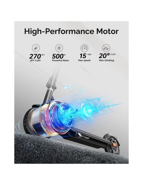 Atomi E20 Scooter elettrico pieghevole pneumatico da 8 5 pollici motore da 250W batteria da 36V 7 5Ah Soddisfazione Garantita