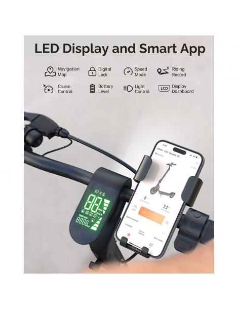 Atomi E20 Scooter elettrico pieghevole pneumatico da 8 5 pollici motore da 250W batteria da 36V 7 5Ah Soddisfazione Garantita