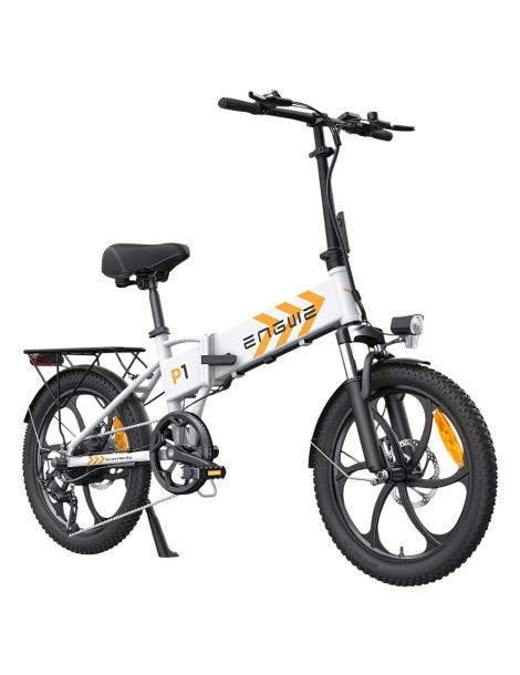 ENGWE P1 Bicicletta elettrica pieghevole pneumatico 20*3 pollici motore 250W batteria 36V 13Ah - Bianco