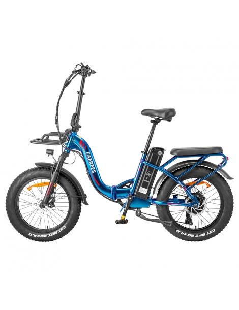 Fafrees F20 Max Flodable Electric Bike 20*4.0 pollici Fat Tire 500W Brushless Motor 48V 22.5Ah Battery - Aurora Blue In Vendita