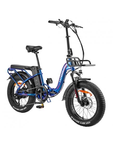 Fafrees F20 Max Flodable Electric Bike 20*4.0 pollici Fat Tire 500W Brushless Motor 48V 22.5Ah Battery - Aurora Blue In Vendita