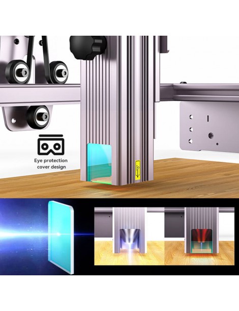 Atomstack A5 PRO+ Macchina per l'incisione laser Potenza laser 40W Fuoco fisso Spot compresso 410x400mm Offerte