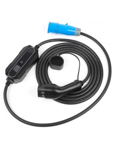 ANDAIIC Caricatore EV Caricatore portatile per auto elettriche Tipo 2 IEC62196 Modalità 2 10/16/20/24/32A Corrente - UE Nuova