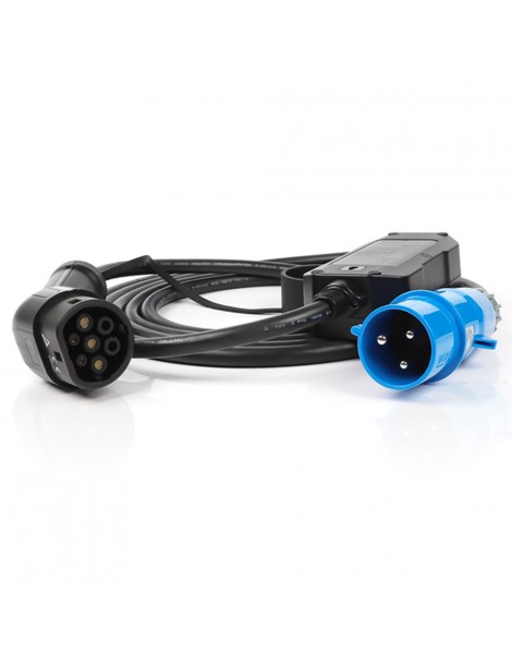 ANDAIIC Caricatore EV Caricatore portatile per auto elettriche Tipo 2 IEC62196 Modalità 2 10/16/20/24/32A Corrente - UE Nuova