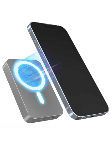 HINOVO MB1-10000 10000mAh Power Bank Wireless Magnetico in Metallo Batteria Mag-Safe per iPhone 14/13/12 Grande vendita