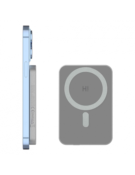 HINOVO MB1-5000 5000mAh Power Bank Wireless Magnetico in Metallo Batteria Mag-Safe per iPhone 14/13/12 Flash Sale