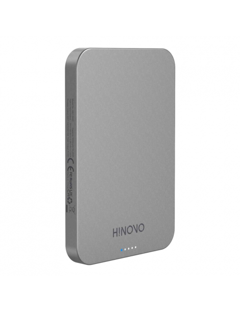 HINOVO MB1-5000 5000mAh Power Bank Wireless Magnetico in Metallo Batteria Mag-Safe per iPhone 14/13/12 Flash Sale