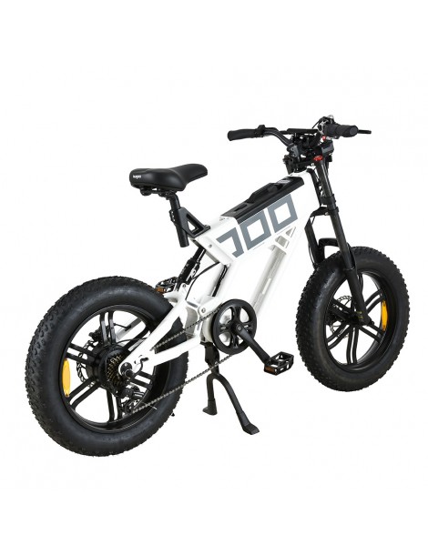 KUGOO T01 20*4.0 Pollici Pneumatici Bicicletta elettrica Motore 48V 500W Batteria 13Ah Velocità Massima 38km/h - Bianco Black Friday