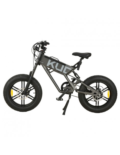KUGOO T01 20*4.0 Pollici Pneumatici Bicicletta elettrica Motore 48V 500W Batteria 13Ah Velocità Massima 38km/h - Grigio Cyber Monday