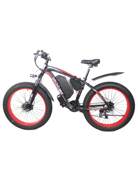 GOGOBEST GF700 26*4.0 Pneumatici Grassi Mountain Bike Elettrica 1000W Motore Brushless 48V 17 5Ah Batteria – Rosso Offerta temporanea