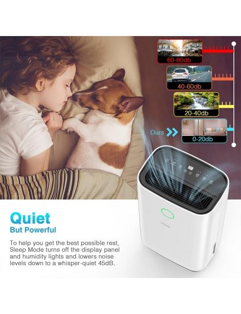 Luko Ol20-d025c Deumidificatore Portatile Capacità Di Deumidificazione 20l Timer 24 Ore Bassa Rumorosità - Bianco Bestseller