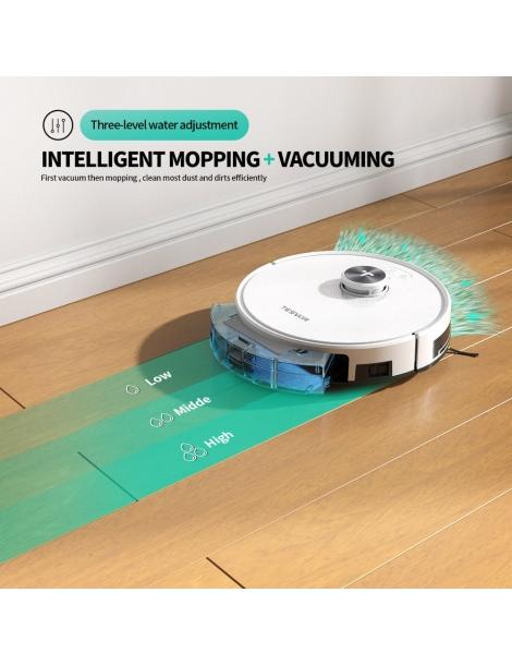 Tesvor S7 Pro Robot Aspirapolvere con Funzione Mop Aspirazione 6000Pa Navigazione Laser Pattumiera 600ml Liquidazione