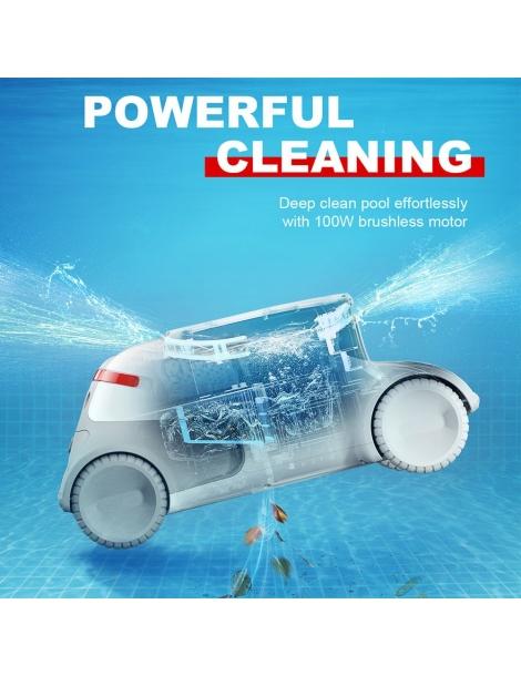 Genkinno P1 Aspiratore robotico per piscina senza fili motore da 100W navigazione intelligente serbatoio dell'acqua da 2 4L Fino al 60% di sconto