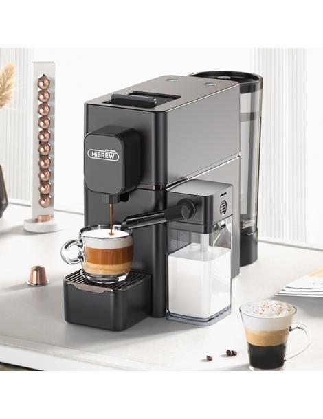 HiBREW H15 Nes Macchina da caffè a capsule estrazione ad alta pressione 20 bar serbatoio del latte rimovibile - Nero Black Friday Prezzi