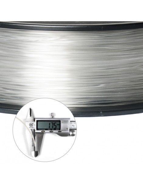 Filamento PLA Geeetech per stampante 3D precisione dimensionale 1 75 mm /- 0 03 mm Bobina da 1 kg (2 2 libbre) - Trasparente Pezzi Unici