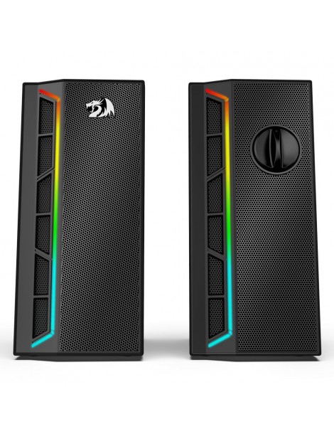 Calliope RGB Altoparlanti per PC Desktop suono potenziato a 2.0 canali e controllo del volume con cavo da 3 5 mm - Nero Fino Al -60%