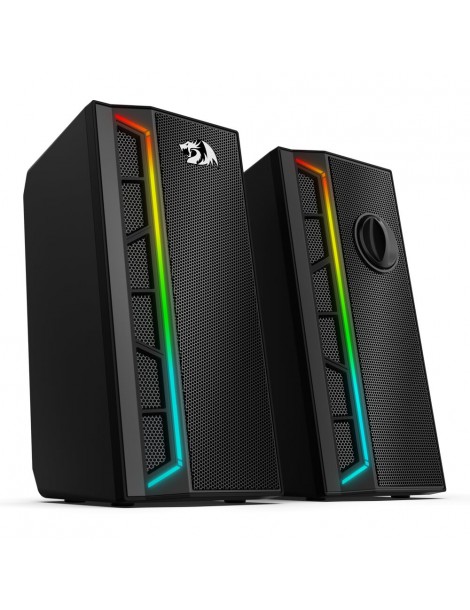Calliope RGB Altoparlanti per PC Desktop suono potenziato a 2.0 canali e controllo del volume con cavo da 3 5 mm - Nero Fino Al -60%