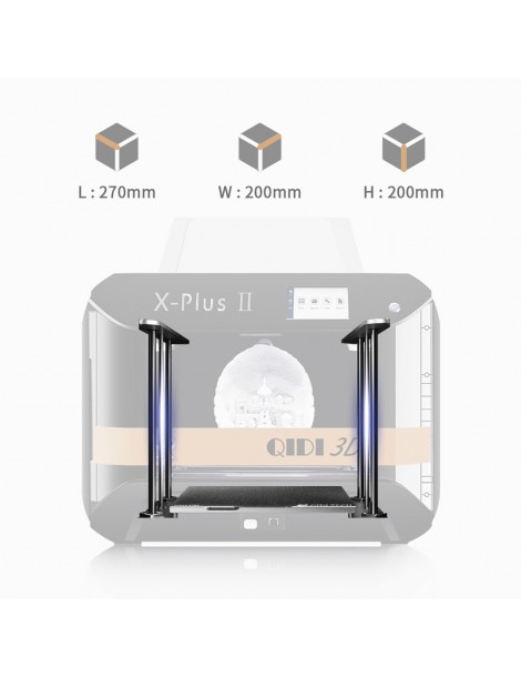 QIDI X-PLUS 2 Stampante 3D di Livello Industriale Doppio Asse Z Touch Screen A Colori Da 4 3 Pollici 270x200x200mm Shopping Online