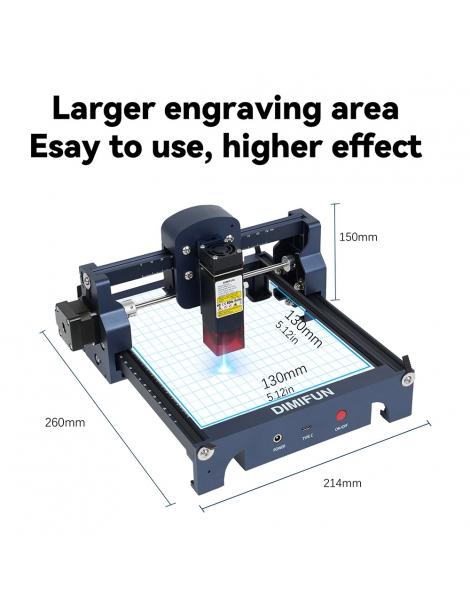 DIMIFUN D9 A45 Macchina portatile per incisione laser da 4 5 W protezione degli occhi velocità di 10000 mm/min Affare Del Giorno