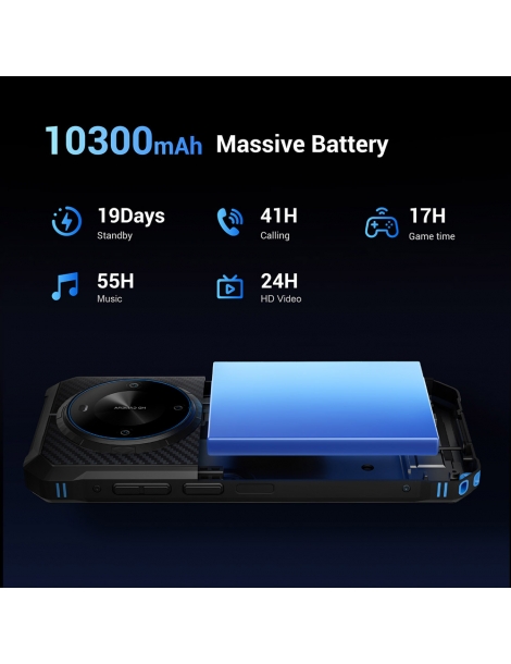FOSSiBOT F105 Smartphone robusto schermo HD+ da 6 745 pollici batteria da 10300mAh 4GB RAM+64GB ROM - Nero Novità