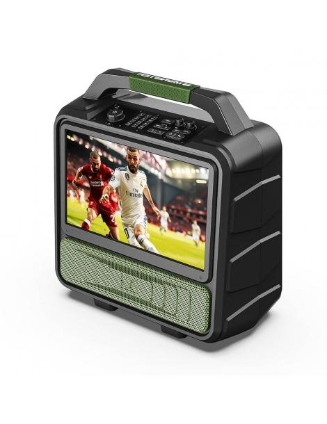 Monster VMay TV Portatile Relatore del partito da Esterno con Antenna TV Tuner Schermo 15.6' 1080P Audio 60W Online