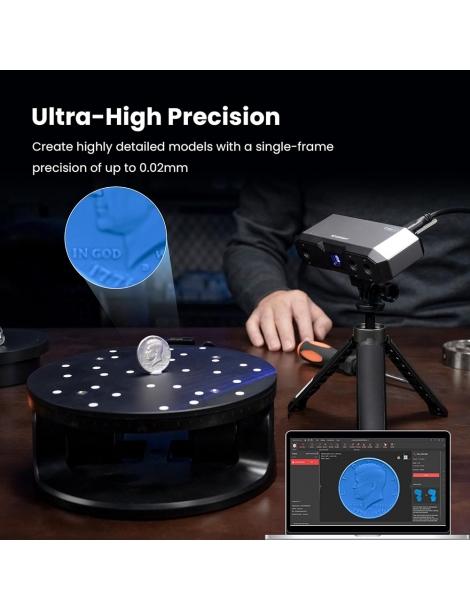 Revopoint MINI 2 Scanner 3D precisione 0 02 mm risoluzione 2MP velocità di scansione fino a 16 fps edizione standard Vendita Calda