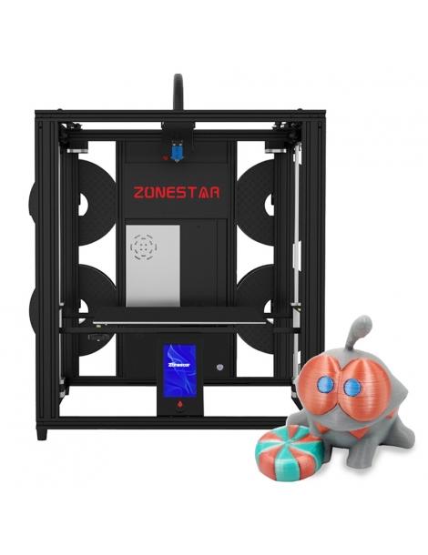 Zonestar Z9V5MK6 Stampante 3D a 4 estrusori 4 in 1 out Color-Mixing livellamento automatico scheda madre a 32 bit Vendite Flash