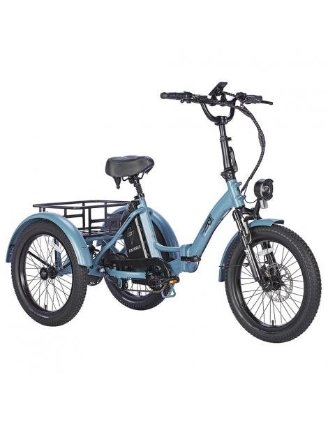 FAFREES F20 Mate Triciclo elettrico motore brushless 500W batteria 48V/18.2Ah pneumatici grassi 20*3.0 pollici - Blu In Saldo