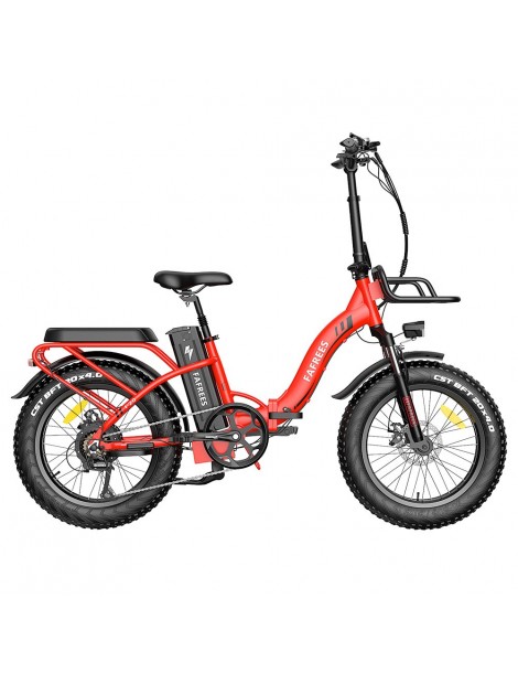 FAFREES F20 Max 20*4.0 Grassi da 20 Pollici Bicicletta Elettrica Pieghevole - Batteria al Litio da 22.5Ah 500W - Rosso