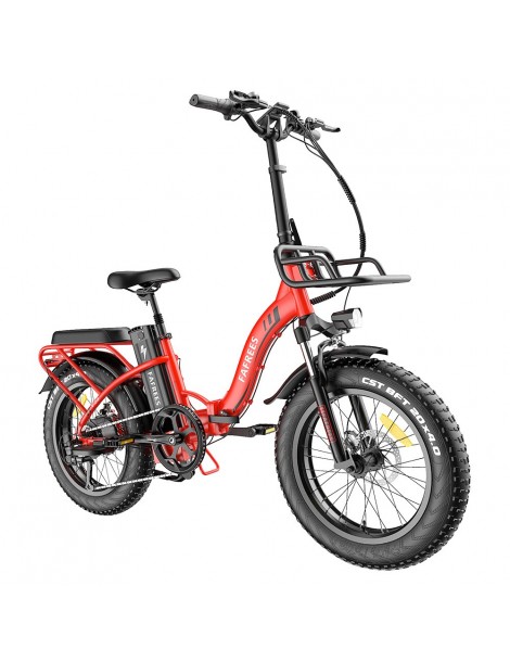FAFREES F20 Max 20*4.0 Grassi da 20 Pollici Bicicletta Elettrica Pieghevole - Batteria al Litio da 22.5Ah 500W - Rosso Negozio online di fabbrica