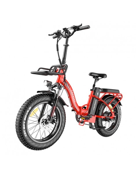 FAFREES F20 Max 20*4.0 Grassi da 20 Pollici Bicicletta Elettrica Pieghevole - Batteria al Litio da 22.5Ah 500W - Rosso Negozio online di fabbrica