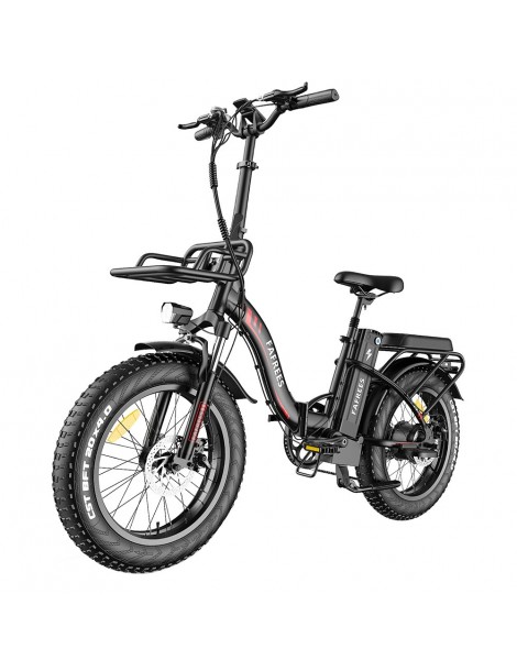 FAFREES F20 Max 20*4.0 Pneumatici Grassi da 20 Pollici Bicicletta Elettrica Pieghevole - Batteria al Litio da 22.5Ah 500W - Nero Prezzo di fabbrica