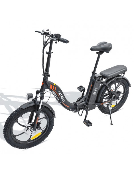 FAFREES F20 20" Bicicletta Elettrica da Città Pieghevole 250W Motore Brushless 36V 15AH Batteria al litio - Nero Comprare a buon mercato