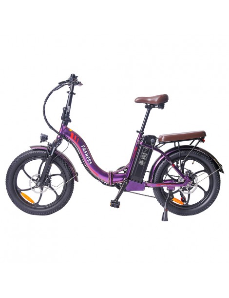 FAFREES F20 Pro 20 pollici Pneumatici Bicicletta Elettrica Pendolare Pieghevole 36V 18Ah Batteria al Litio 250W - Viola Grande vendita