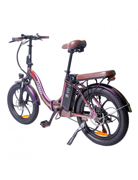 FAFREES F20 Pro 20 pollici Pneumatici Bicicletta Elettrica Pendolare Pieghevole 36V 18Ah Batteria al Litio 250W - Viola Grande vendita