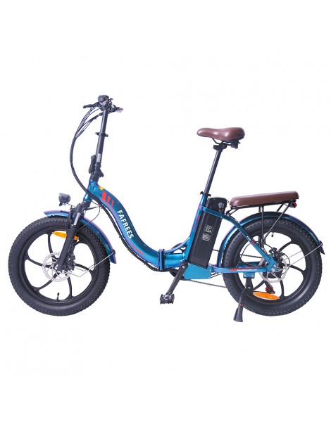 FAFREES F20 Pro 20 pollici Pneumatici Bicicletta Elettrica Pendolare Pieghevole 36V 18Ah Batteria al Litio 250W - Blu Flash Sale