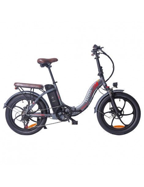 FAFREES F20 Pro 20 pollici Pneumatici Bicicletta Elettrica Pendolare Pieghevole 36V 18Ah Batteria al Litio 250W - Grigio