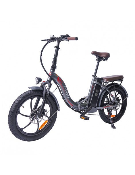 FAFREES F20 Pro 20 pollici Pneumatici Bicicletta Elettrica Pendolare Pieghevole 36V 18Ah Batteria al Litio 250W - Grigio Fornitura limitata